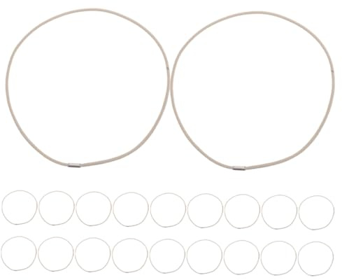 Angoily 20 pezzi Anelli Elastici in Gomma per Microfono Condensatore Supporto Anti-vibrazione Clip Antiurto per Registrazioni Audio Fasce Elastiche Resistenti per Staffa Microfono