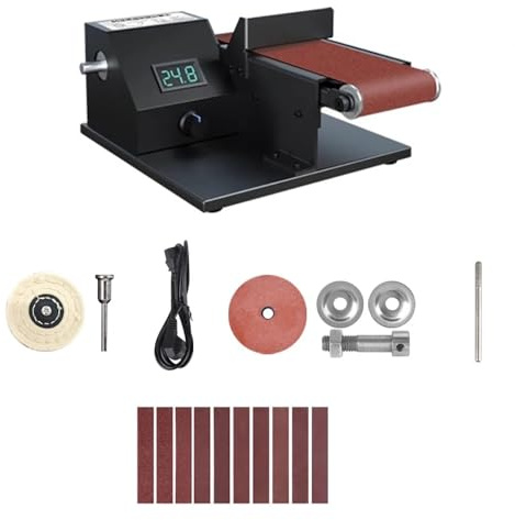 Toplionace Afiladora de Banda Eléctrica de 800W: Máquina para Afilar y Pulir Cuchillos y Metales