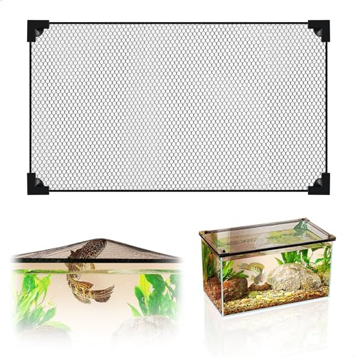 Filtro Para Acuario, Red Magnética Anti-Salto Para Acuario, Red Anti-Fuga, Cubierta Para Peces, Reptiles, Tortugas Y Otros Animales, Accesorios de Protección Para Peces, 80 X 40 CM (80X40CM)