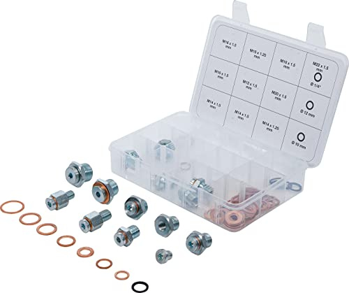 BGS 70184 | Assortiment de réparation de Bouchons de vidange d’Huile | 63 pièces