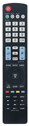 VINABTY Nouveau AKB74115502 Télécommande de Remplacement AKB74115502 TV Télécommande pour LG AKB74115502 3D TV Remote Controller
