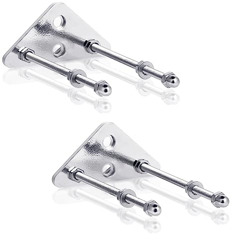 2 Delar av Skateboard Väggfäste, Aluminium Skateboard Krokar för Upphängning med 2 Skruvhål för Display Skateboard Horisontellt Eller Vertikalt (Silver)