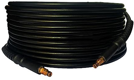 TurboSpray 15m/49ft High Pressure Washer Hose - Compatible with Kärcher Pressure Washers K Series Jet Wash Hose with Click Type Plug Quick Connector- Karcher Pressure Washer Accessories