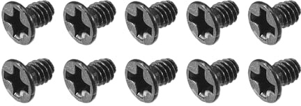 METALLIXITY Phillips Tornillos De Cabeza Plana (M2 x 3mm) 150Pcs, Tornillos De Acero Al Carbono - Para Gafas, Relojes Y Otros Pequeños Electrónicos, Negro