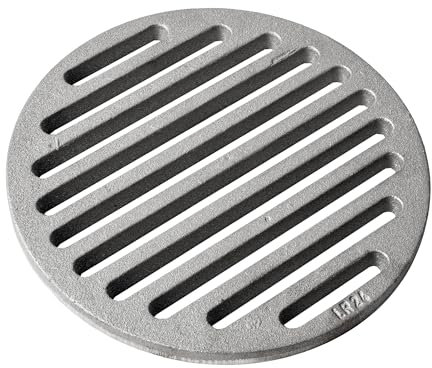 ScarMaxx Ascherost - Ofenrost - Kaminrost - Liegerost - Tafelrost - Feuerrost - Premiumqualität - Stärke 13 mm - Material aus massivem Gusseisen - mit Durchmesser 24cm