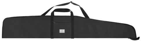 DEEMEED Funda para Rifle 135 cm – Negra – Bolsa Larga para Carabina con Visor, Acolchada e Impermeable