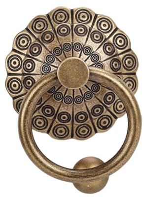 YEJBBUC Battente per porta d'ingresso in metallo maniglia per porta per garage casa recinzione in legno colore bronzo
