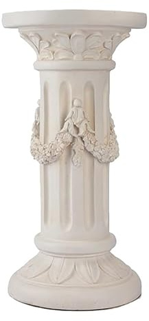 XLIHAWY Römische Säule, Hochzeitsdekoration Klassischer Gartensockel Für Pflanzgefäße, Magnesiumoxid Formteil Statuenständer Innenbereich Außenbereich Veranstaltung(D)