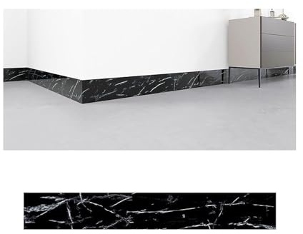 Väggskydd från klämmande väggar PVC-golvlister 12 cm x 60 cm Paket med 5 flerfärgade(B)