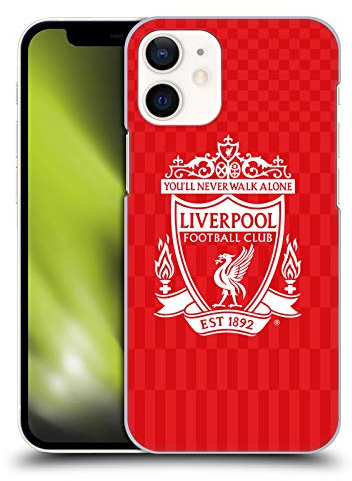 Head Case Designs Officially Licensed Liverpool Football Club White Home Crest Designs Hard Back Case Compatible With Apple iPhone 12 Mini