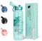 UZSPACE Botella de agua deportiva de 1 l, a prueba de fugas, apta para lavavajillas, apta para bebidas carbonatadas, botella deportiva para gimnasio, bicicleta, senderismo, oficina, con marca de