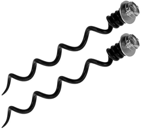 Veemoon Lot de 2 Embouts Spiralés Métalliques pour Tire-Bouchon Pièces de Rechange Spirale en Métal Kit d'Ouvre-Bouteille Polyvalent pour Vin Bière et Sodas Accessoire Remplaçant