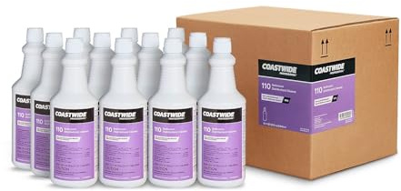 COASTWIDE Professional Restroom Cleaner Non-Acid Disinfectant Bathroom Cleaner, 32 Oz., 12/Carton