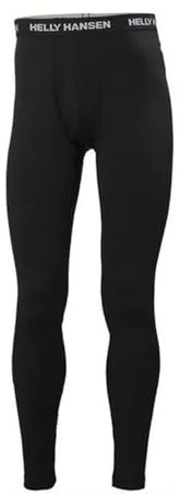 Helly Hansen Hombres Pantalones de peso medio Lifa Merino, Negro, S