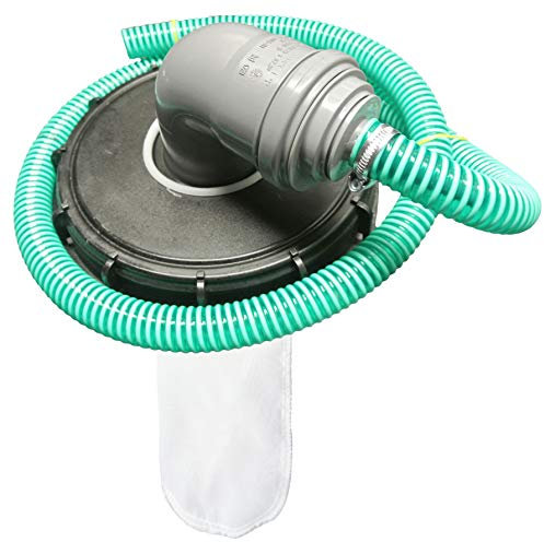 FN-Technik IBC lid filter rain water filter lid DN 225 HT DN 75 nylon, HT DN 75: bend DN 75 hose 25 mm.