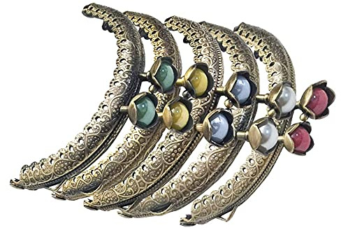 5Pcs Cerradura De Marco De Metal para Bolso, Bloqueo De Beso, Cierre Estilo Cartera, Del Arco Del Metal, De Hierro