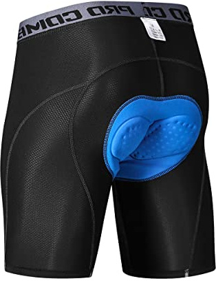 CICIGOGO Men's Cycling Underwear Padded Cycle Shorts Men's Bike Bicycle Shorts, Mountain Biking Pants (L, Grey)