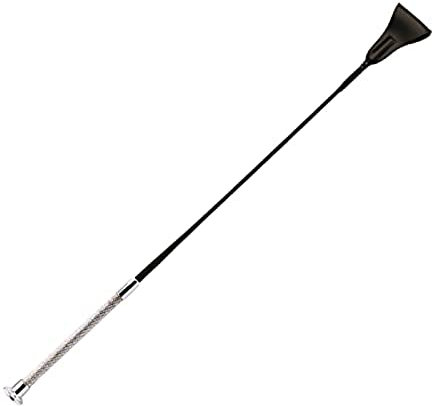 Crystal Horse Equipment Peitsche und Gerte für Kinder, Mädchen, Frauen, Reitpeitsche aus weichem Leder mit wunderschönem, vollständig mit Diamanten besetztem Griff für Rennausrüstung im Freien, Silber