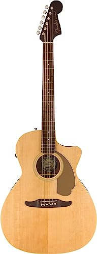 Fender Newporter Player Acoustic Electric Guitar, Fishman Pickup, Natural