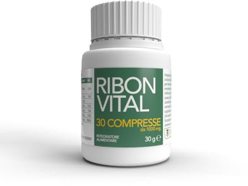 RIBON VITAL 30 COMPRESSE DA 1000MG -BENESSERE DELLE OSSE PER DONNE E UOMINI-DAI FLESSIBILITA' AI TUOI MOVIMENTI-CALCIUM DA LITHOTHAMNION CALCAREUM -D3-K2-ZINCO