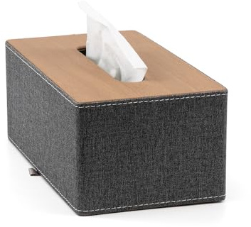 Scatola per fazzoletti cosmetici, 25,5 x 14,2 x 10,5 cm Supporto per scatola di fazzoletti, Coperchi rettangolari per fazzoletti Kleenex Porta fazzoletti rettangolare per bagno casa ufficio