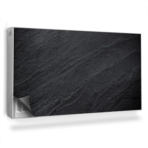Cubierta Magnética 110x60 cm Magnético Panel Decorativo Fácil Instalación para Radiador Protección contra el Polvo y Daños Protector - Naturaleza cruda de Textura de Arena Oscura