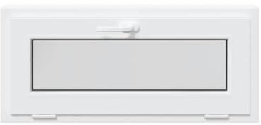 vidaXL Finestra Seminterrato RISOR 90x40 cm Tilt 2 Vetri Bianco, Finestra di Uscita, Finestra della tramoggia, Finestra nel seminterrato