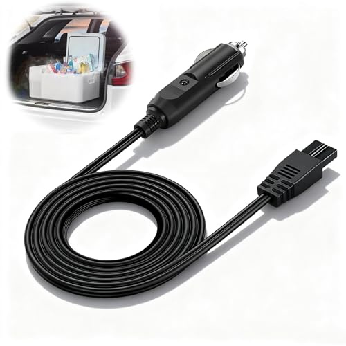 12V Car Refrigerator Power Cord, 2M Mini Electric Cool Box Lead Cable
