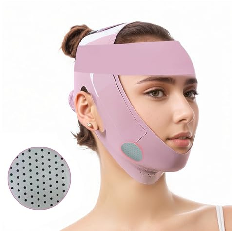 Graphene Face Lift Belt Forehead Lift Band, Comfort Pressure Forehead Bandage Chin Up Face Lifting Vshaped Strap