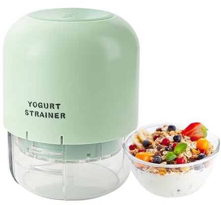 Colino per yogurt, a pressione, filtro per yogurt, filtro trasparente a doppio strato, filtro rimovibile, setaccio per cucina, miele, succo, latte, bevande