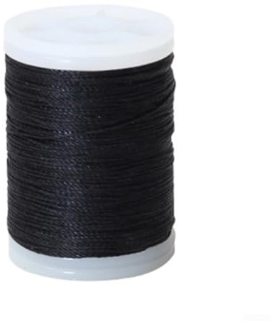Fil de service pour corde d'arc, rouleau de 120 m, film de protection, ligne solide, finition soignée (noir)