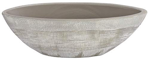 Dehner Jardiniere Romy, Länge 36 cm, Höhe 28 cm, Keramik, Creme