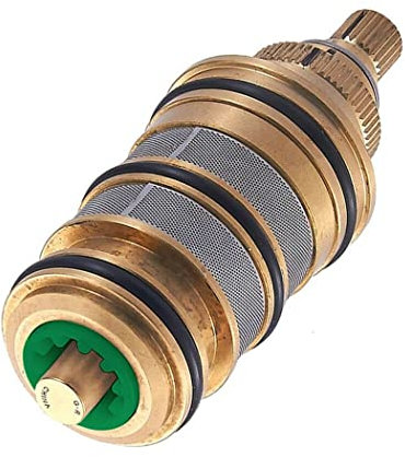 Cartucho termostático de ducha de latón, válvula de repuesto para mezclador termostático