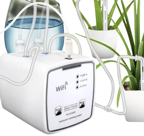 DIY Automatische Bewässerungssystem, utomatische Bewässerung für bis zu 20 Zimmerpflanzen mit Wasserpumpe,Urlaubsbewässerungssystem für Gartenterrassen-Topfpflanzenblumen