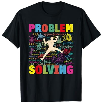 Résolution de problèmes mathématiques Grimpeur Escalade Bloc T-Shirt