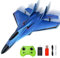Afenau RC Airplane, 2.4GHz Remote Control Airplane, RC Glider, Fighter Jet, airplane Toy Easy to Fly, Glider Planes for Kids Beginners Boys Girls - Blue