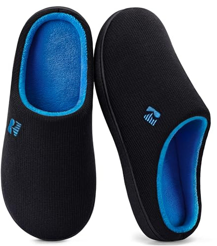RockDove Men's Original tvåfärgad minnesskum tofflor, storlek