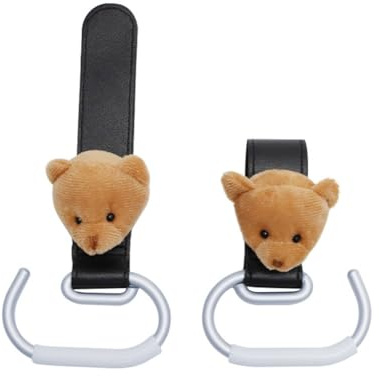 Gancio in alluminio leggero per passeggino, borsa della spesa, pratica clip per pannolini e spesa