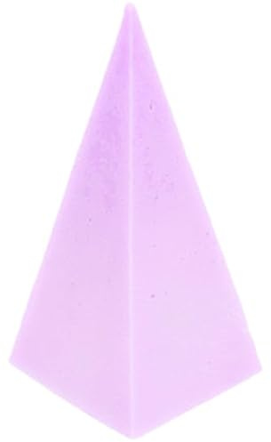 Molde Pirámide de Silicona 4,7 x 10 cm para Velas Caseras | Antiadherente y Flexible | Resistente para Uso Continuo | Incluye Guía Paso a Paso