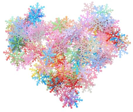 Hemobllo 5000piezas Copos De Nieve Artificiales Para Decoración Navideña Confeti De Invierno Para Fiestas De Bodas y Cumpleaños Accesorios Para Manualidades De Copos De Nieve
