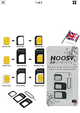 Adaptador de tarjeta SIM – Nano Sim a Micro Sim, Nano Sim a Sim estándar y Micro Sim a Adaptador Sim estándar convierte para todos los teléfonos móviles