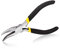 SPEEDWOX Pinze a becchi piegati a lunga portata da 12,7 cm, mini sottile a becco a catena, ganasce lisce e curve, pinze fini di precisione con molle a foglia per aree ristrette per la creazione di