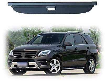 Aojiek Auto Laderaumabdeckung Kofferraumabdeckung Rollo FüR Ml W166 Ml320 Ml350 Ml400 500 Ml63 Amg 2012-2015 Kofferraum Schutz Abdeckung GepäCkraumabdeckung Einziehbar