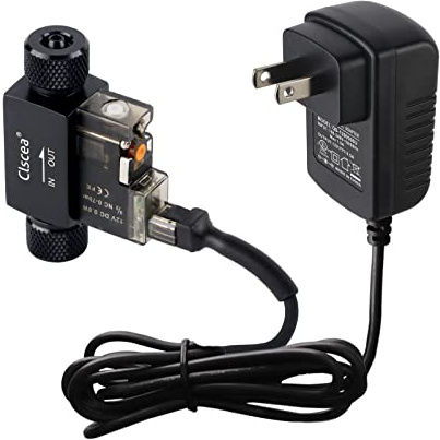 Clscea Inline CO2 Solenoid Valve Mini Low Temperature for Aquarium CO2 System