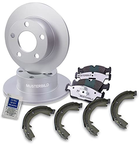 ATEC GERMANY Juego de frenos eje trasero incl. discos de freno Ø 280 mm completos + pastillas de freno traseras + zapatas de freno BMW Serie 3 (E36), Convertible (E36),Coupé (E36), Touring (E36)