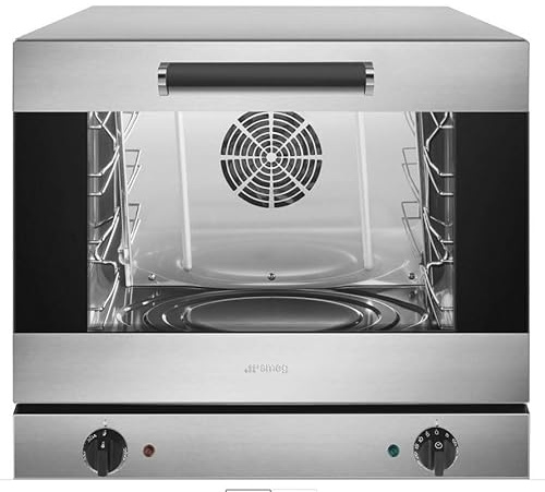 Franza - Forno elettrico professionale acciaio inox per Smeg termoventilato a convenzione 4 teglie libera installazione da appoggio ALFA43X