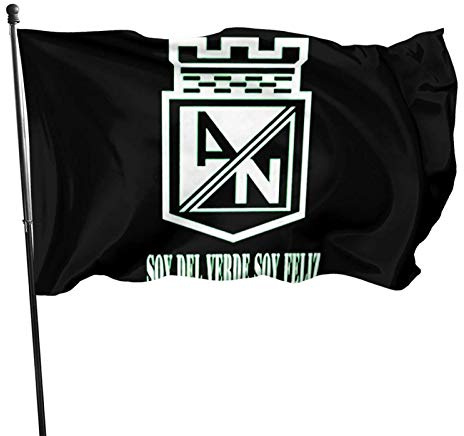 Bandera Del Orgullo Club Atlético Nacional De Colombia Pride Flag Clásico Bandera De Patio Resistente Al Viento Y La Lluvia Bandera De Camping Para Festival Jardín Patio 90x152cm