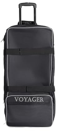 Procean Bolsa de Buceo VOYAGER, 80x38x40 cm, 120 litros, con bolsillos grandes, ruedas y mango extensible
