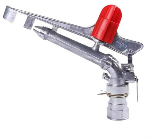 Aspersor de riego agrícola, gran rango de cobertura, máquina de pulverización de riego de granja de para 360° para jardín, césped, jardinería, forraje