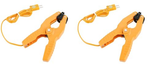 Sensor Temperature Pipe Clamp 2pcs HT-05 K Type Thermocouple 1~3/8-40~200℃ for Industrial Temperature Measurement
